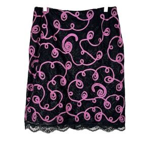 Y2K Mini Skirt Womens 10 Pink Swirl Jade Melody Tam Dark Fairy Whimsigoth